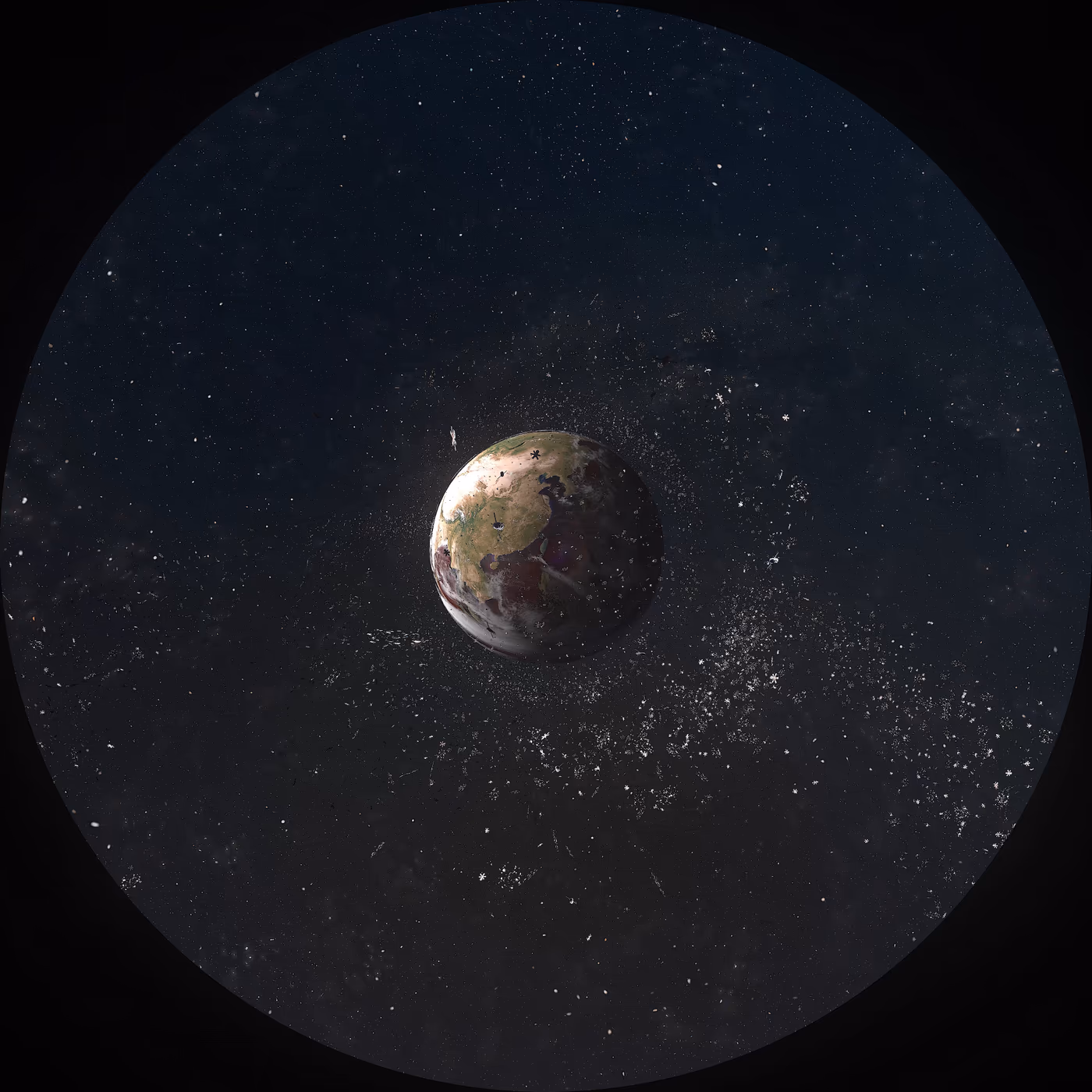 MODULE IN DOME 地球與軌道碎片