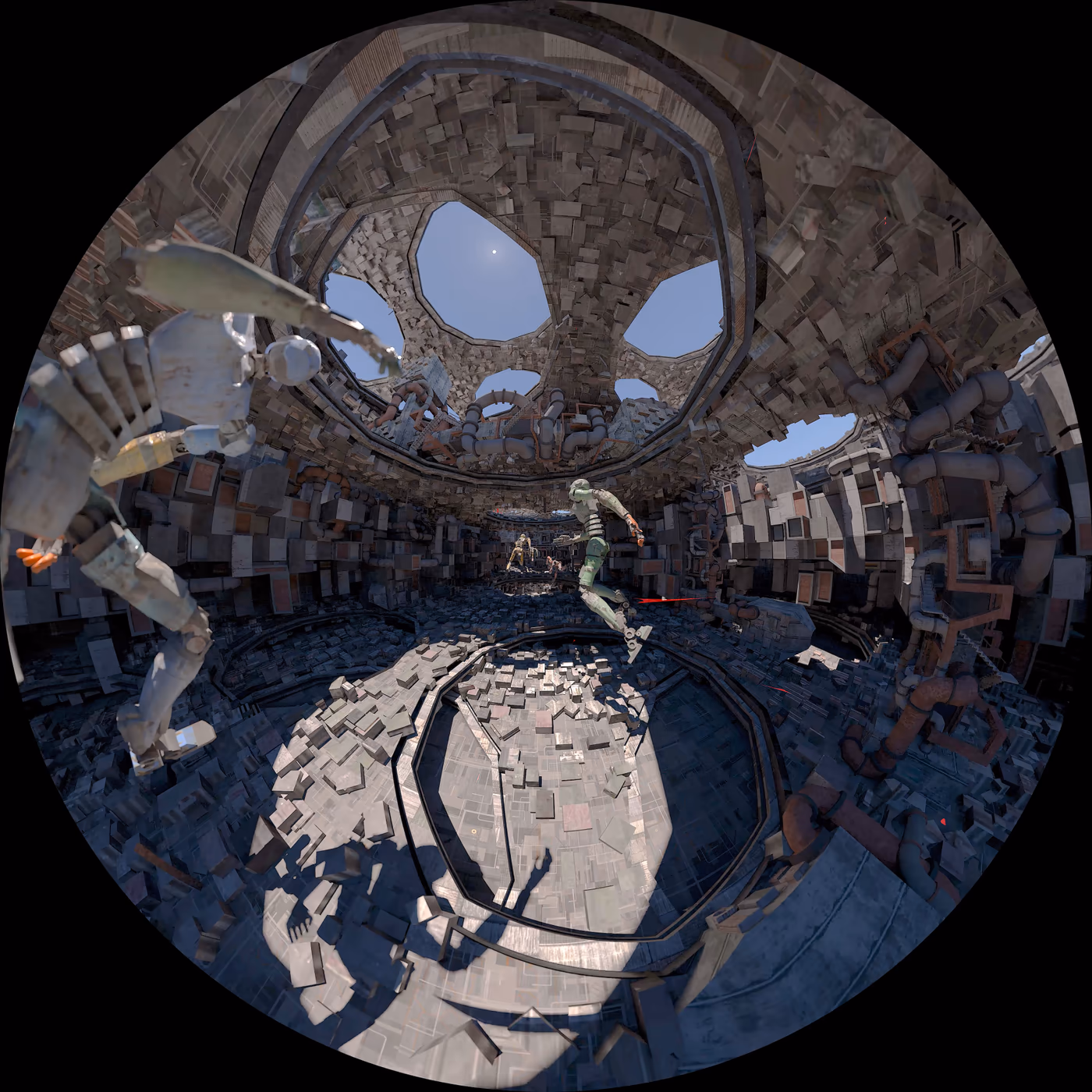 MODULE IN DOME 崩解建築內部