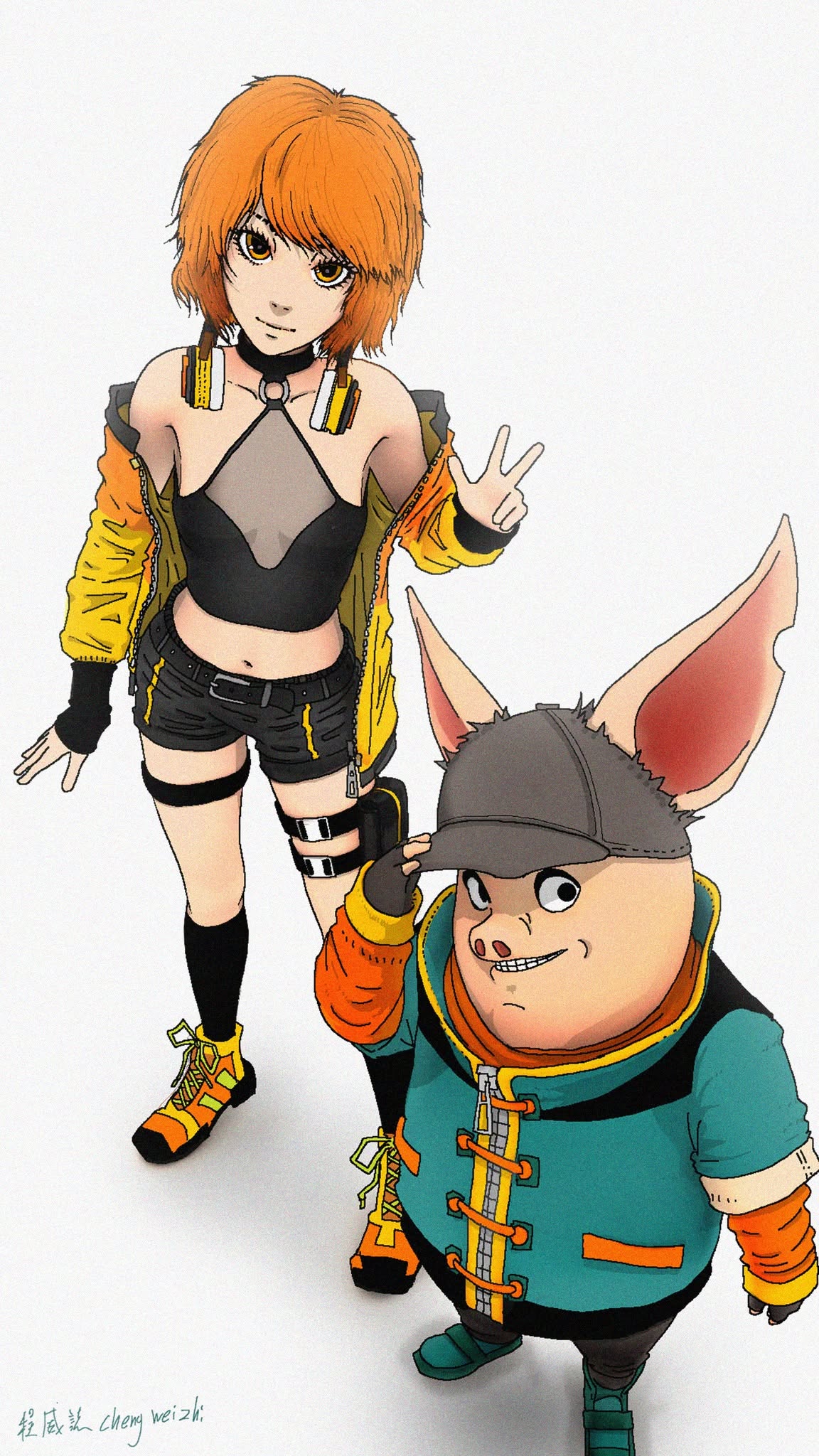 CHENG WEIZHI's Pigsy illustration — image 1
